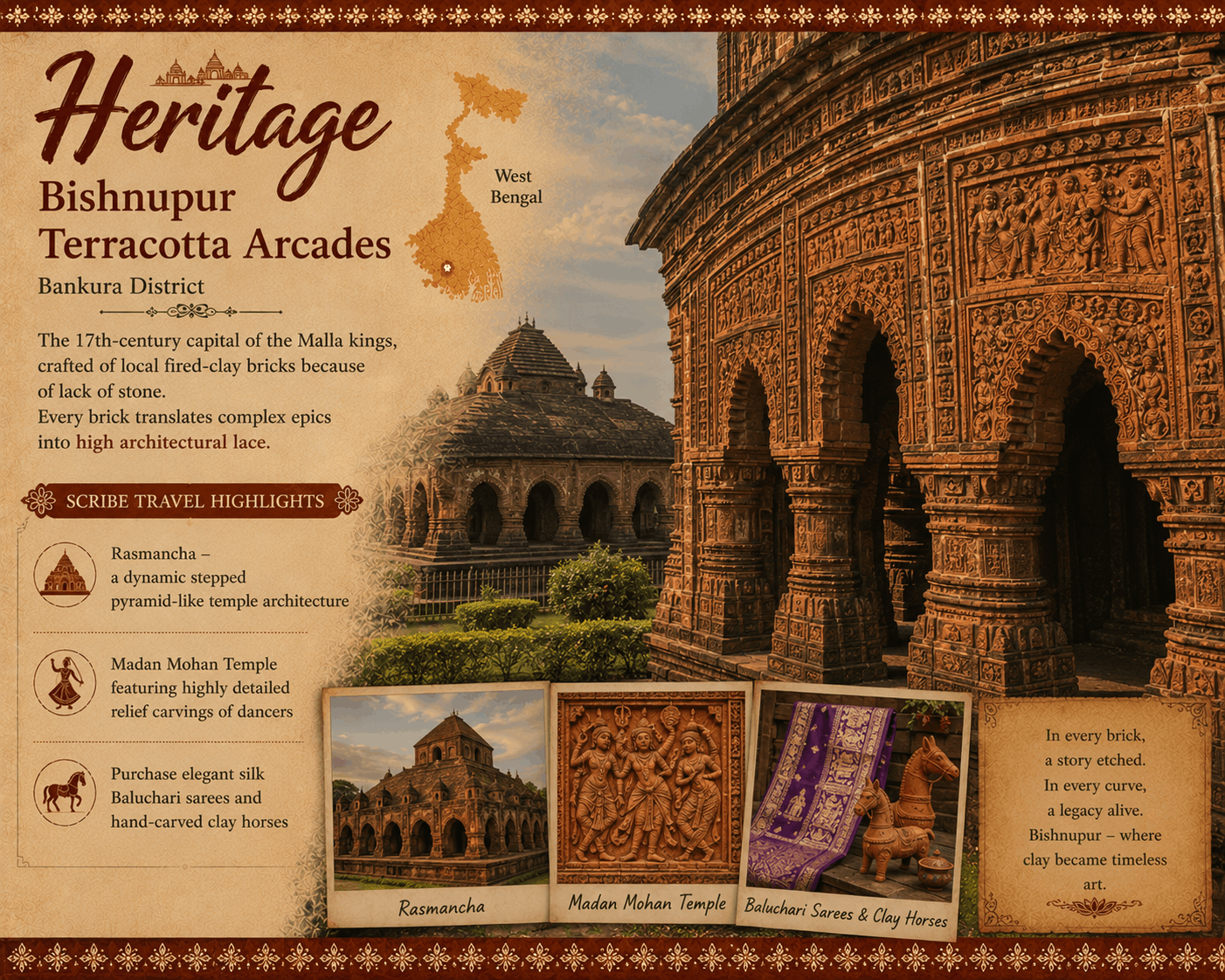 Bishnupur Terracotta Arcades